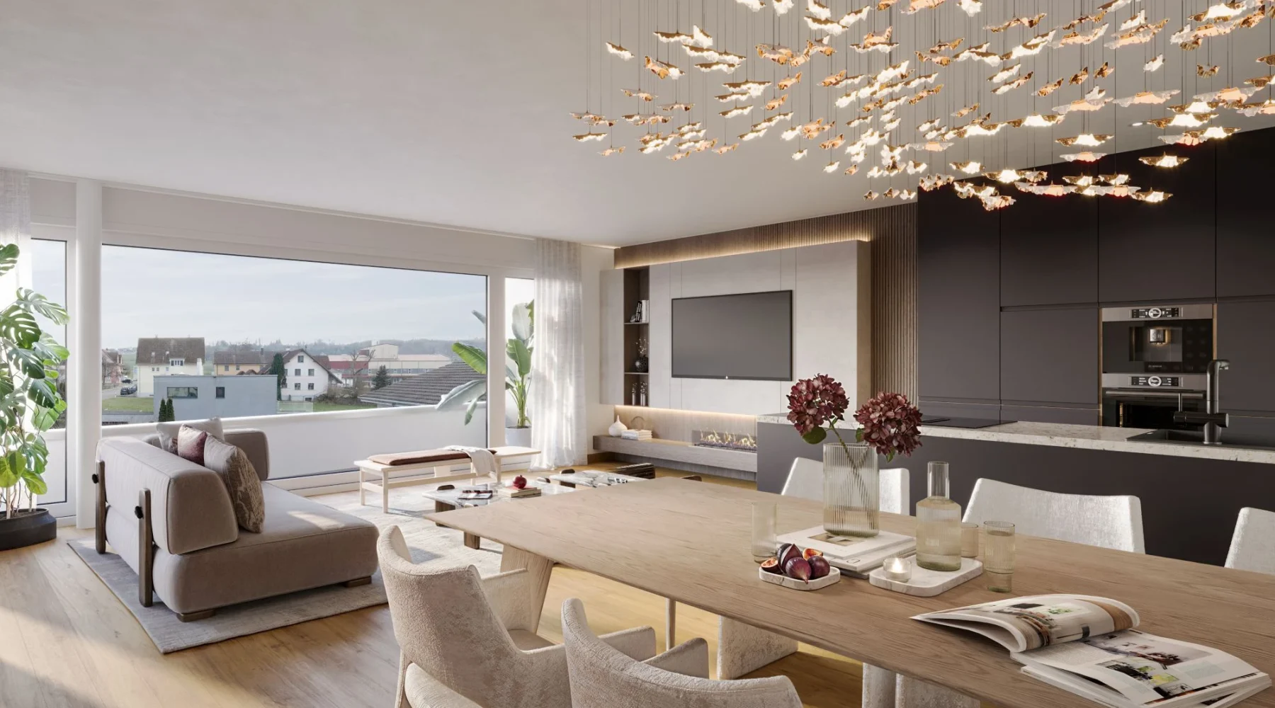 4.5 Zimmer Wohnung Wohnbereich Oberaach