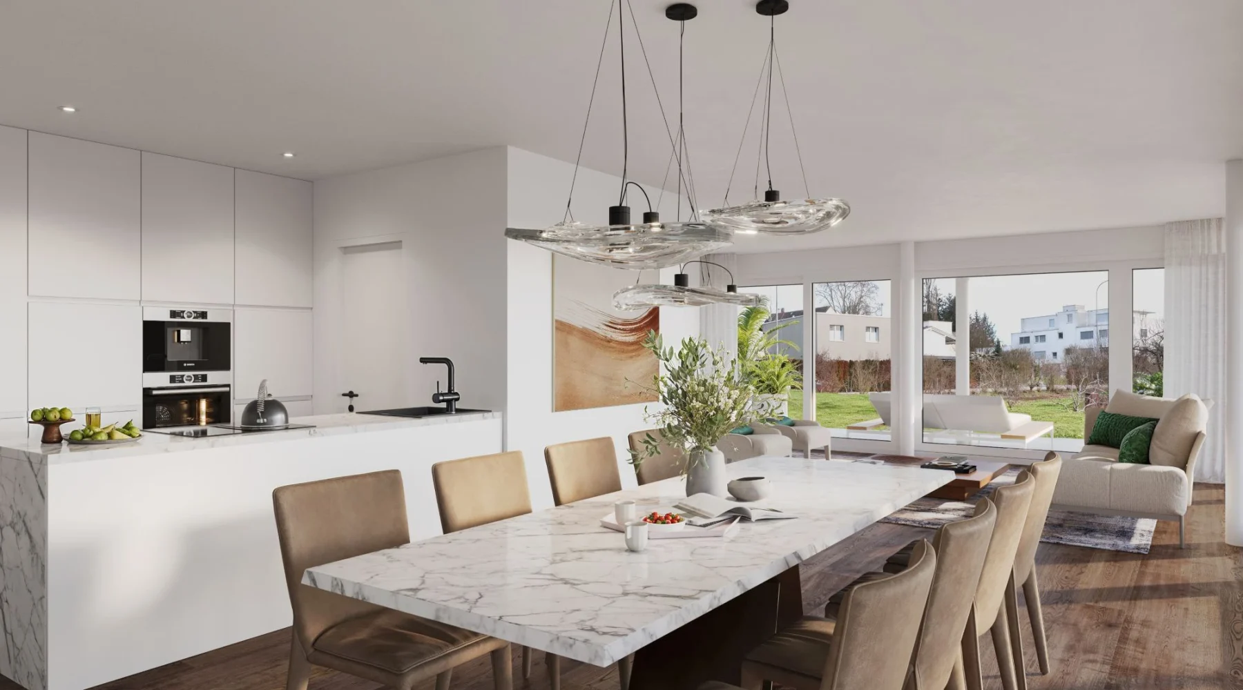 5.5 Zimmer Wohnung Wohnbereich Oberaach